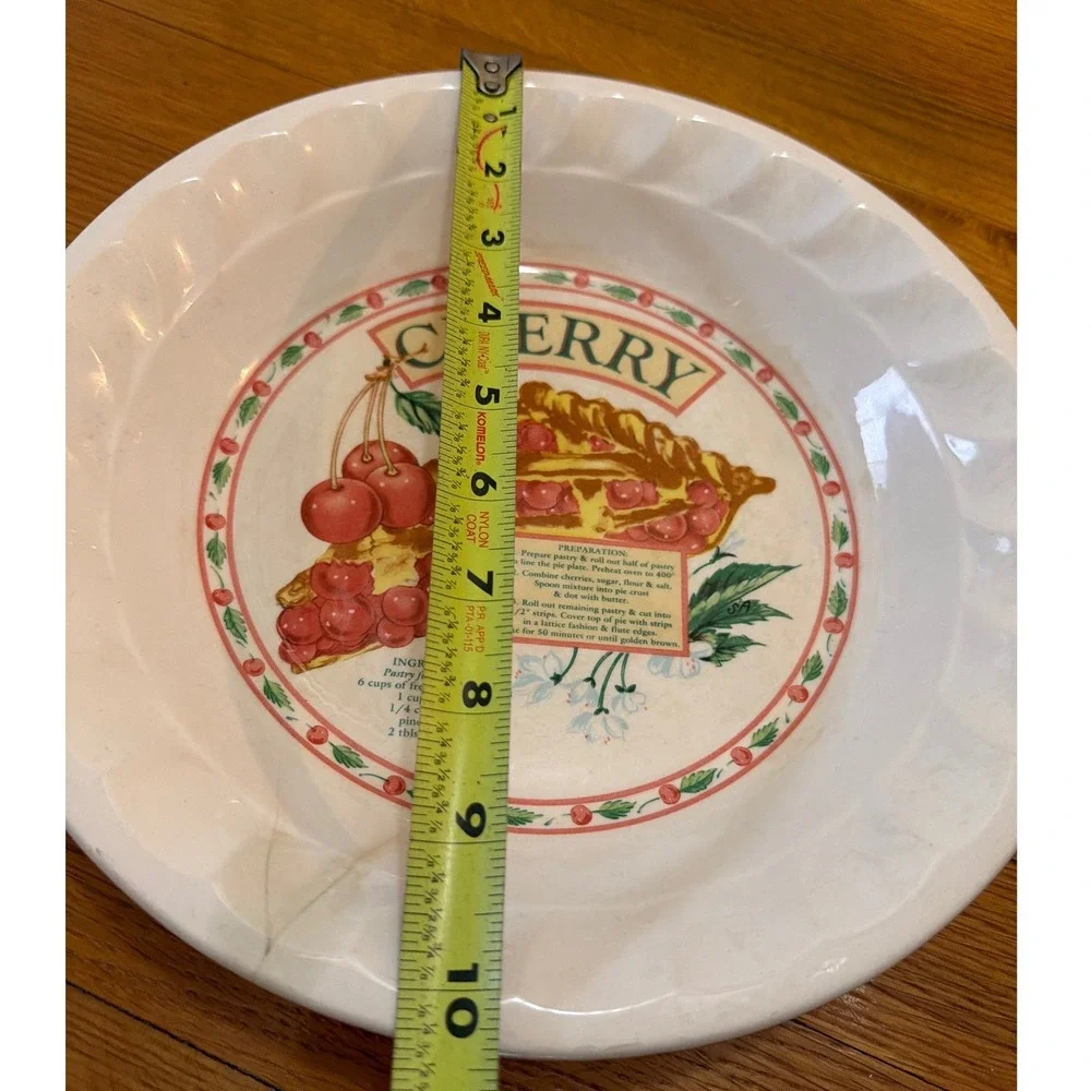 Himark Cherry Recipe Pie Dish 10 Inch